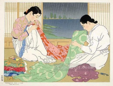 アジア人 Painting - pour l hiver pouh zan coree 1951 ポール・ジャクレー アジア人